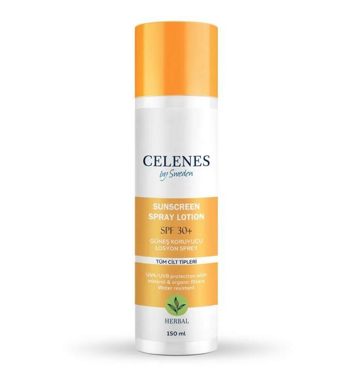 Celenes By Sweden Herbal SPF30+ Güneş Koruyucu Losyon 150 ml