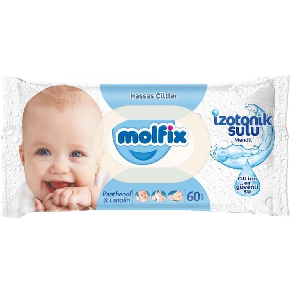 Molfix İzotonik Sulu Mendil Hassas Cilt 60 Yaprak