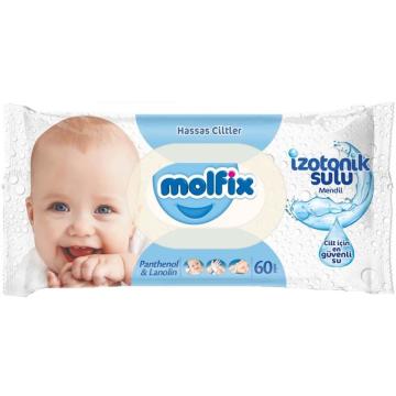 Molfix İzotonik Sulu Mendil Hassas Cilt 60 Yaprak