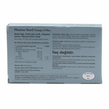 Pharma Nord Omega 3 Plus 60 Kapsül