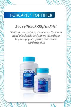 Arkopharma Forcapil Fortifier Çinko İçeren Takviye Edic Gıda 180 Kapsül 08/2026 Miad