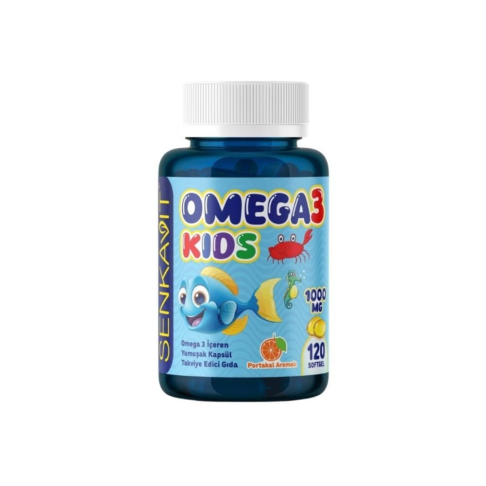 Senkavit Omega 3 Kids Portakal Aromalı 120 Yumuşak Kapsül