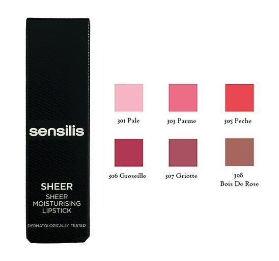 Sensilis Sheer Moisturising Lipstick 3,5 ml-305 Peche