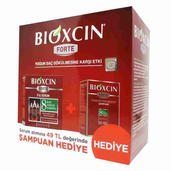 Bioxcin Forte Saç Dökülmesine Karşı Etkili 3'lü Serum Şampuan Hediyeli