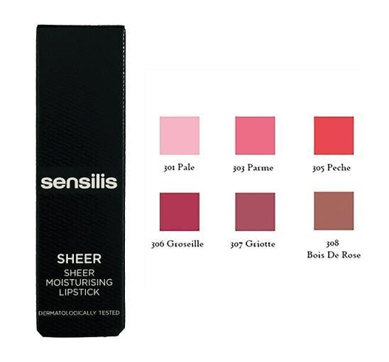 Sensilis Sheer Moisturising Lipstick 3,5 ml-307 Griotte