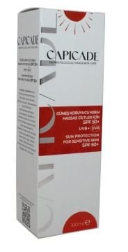 Capicade Kızarık ve Hassas Cilt Spf 50+ 100 ml Güneş Koruyucu Krem