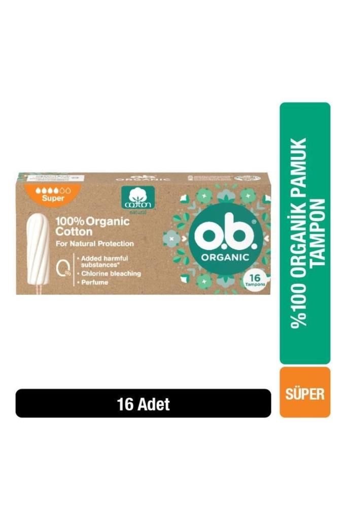 O.B Organic Süper Tampon 16 Adet