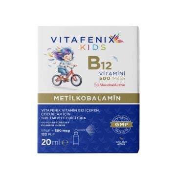 Vitafenix Kids B12 Sprey 20 ml 133 Puf