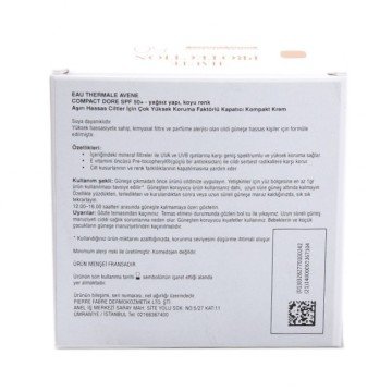Avene Compact SPF 50 Dore Honey 10 g Pudra