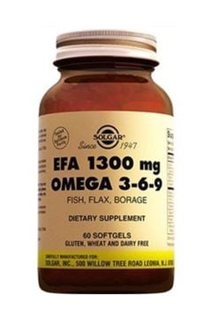 Solgar EFA 1300 mg Omega 3-6-9 60 Yumuşak Jelatinli Kapsül