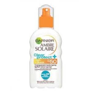 Garnier Ambre Solaire Clear Protect Transparan Koruma Spreyi SPF 50