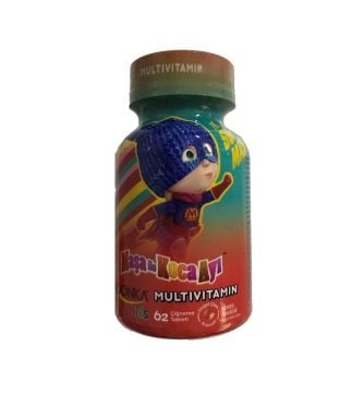 Voonka Kids Maşa Ve Koca Ayı Multivitamin Çilek Aromalı 62 Çiğneme Tableti
