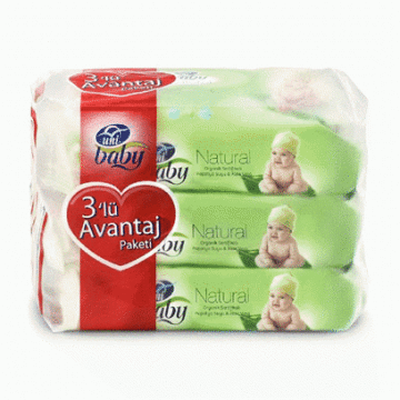 Uni Baby Natural 3'lü Islak Havlu