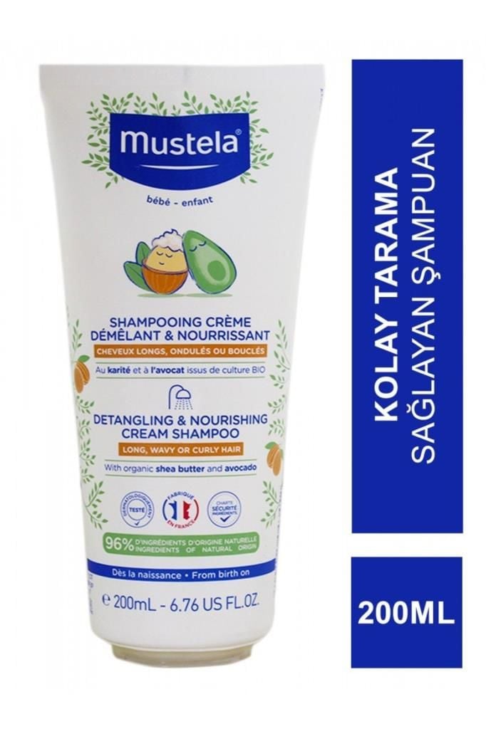 Mustela Kolay Tarama Sağlayan Besleyici Şampuan 200 ml
