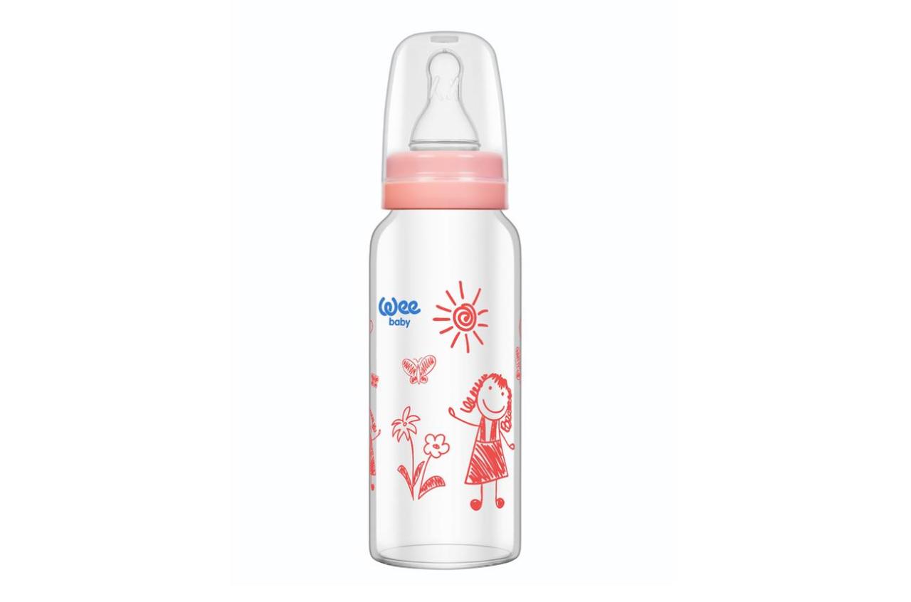 Wee Baby Isıya Dayanıklı Cam Biberon 180ml