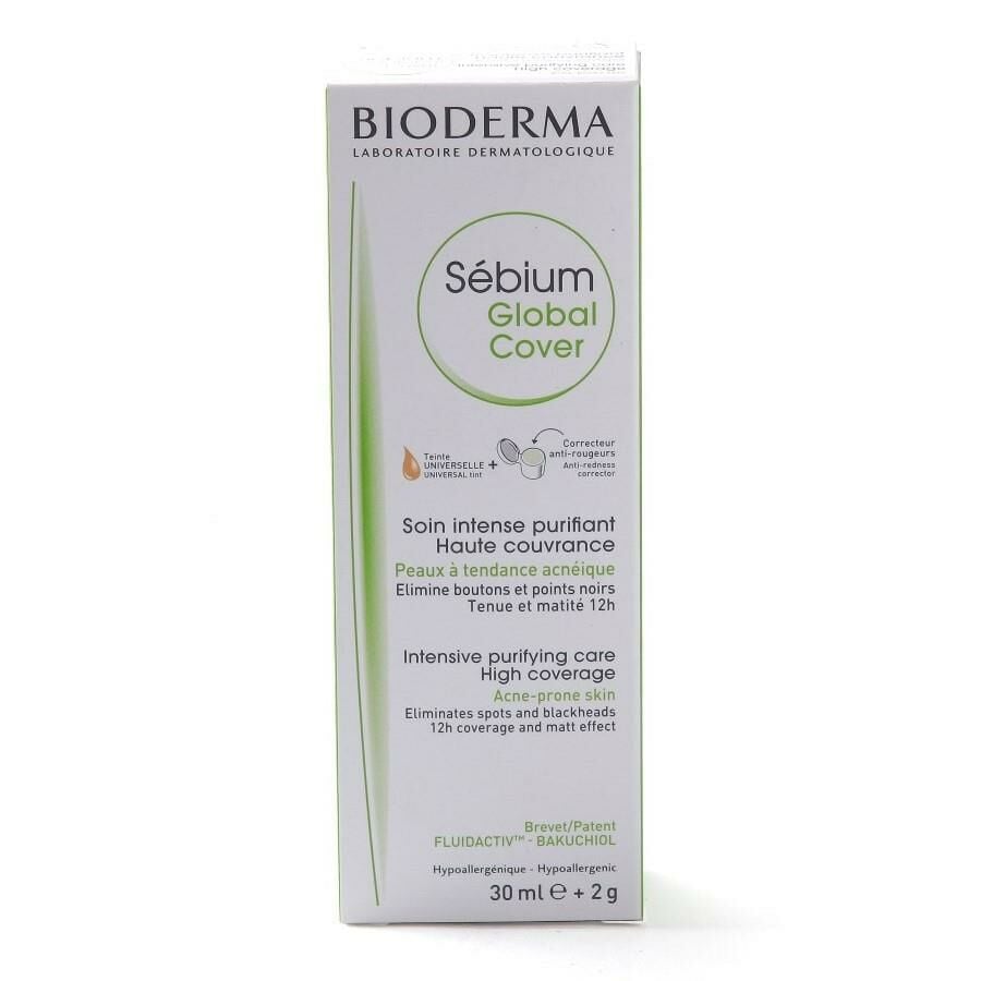 Bioderma Sebium Global Cover Akne-Siyah Noktalı Ciltler İçin Krem 30 ml