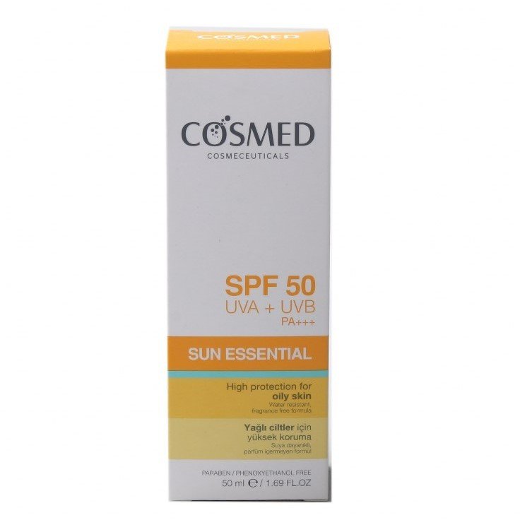Cosmed Spf50 Hıgh Protection For Oily Yağlı Ve Akneli Ciltler için Güneş Kremi 50 ml