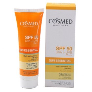 Cosmed Spf50 Hıgh Protection For Oily Yağlı Ve Akneli Ciltler için Güneş Kremi 50 ml
