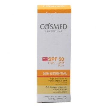 Cosmed Spf50 Very Sensitive Skin Hassas Ciltler İçin Korumalı Güneş Kremi 50 ml (SKT 19/03/22)