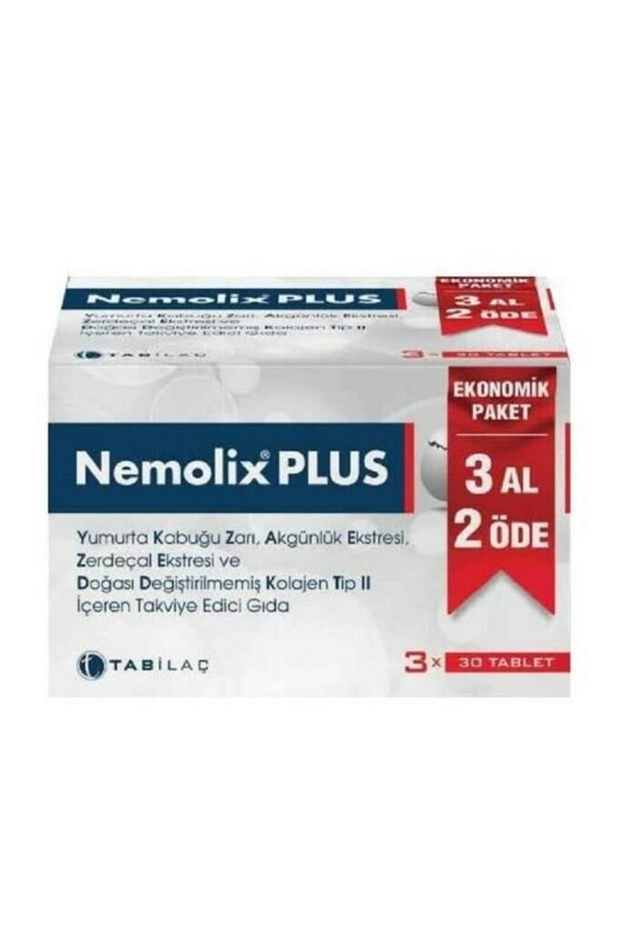 Nemolix Plus 30 Tablet Ekonomik Paket 3 Al 2 Öde
