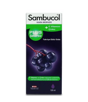 Sambucol Plus Şekersiz Şurup 120 ml