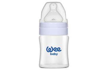 Wee Baby Isıya Dayanıklı  Geniş Ağızlı Cam Biberon 120 ml