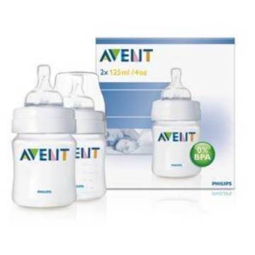 Avent Klasik Biberon PP 125 ml 2'li Set (Hasarlı Kutu)