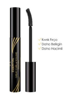 Golden Rose Essential Great Curl and Volume Mascara - Black - Kıvırma Etkili Hacim Veren Maskara