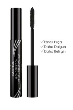 Golden Rose Essential High Definition and Liftup and Great Volume Mascara - Black - Lift Up Ekstra Hacim Veren Maskara