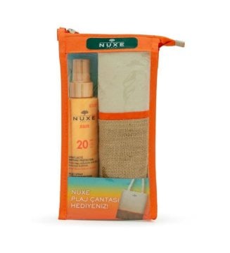 Nuxe Sun Güneş Koruyucu Süt Spf 20 Sprey 150 ml + Plaj Çanta Hediye