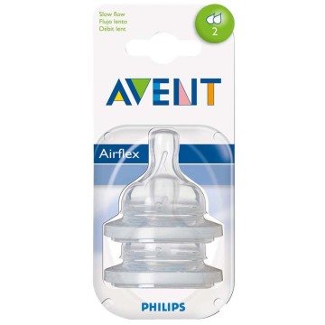 Avent Biberon Emziği No:2 Yavaş Akış (1 Ay) 2 Lİ