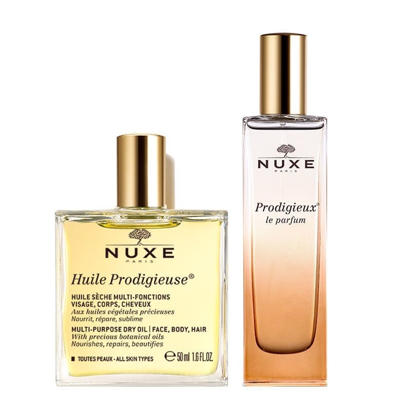Nuxe Prodigieux Le Parfum 50 ml + Huile Prodigieuse (Kuru Yağ) 50 ml Bakım Seti