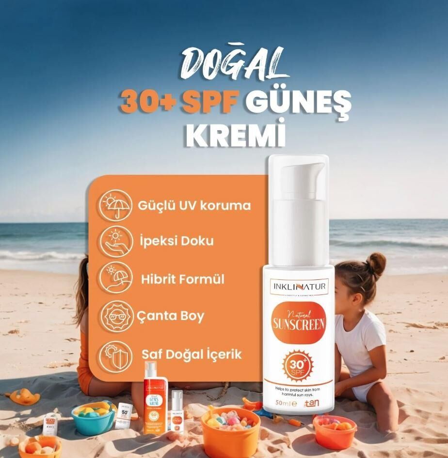 Inklinatur Doğal Güneş Kremi 30 SPF 50 ml