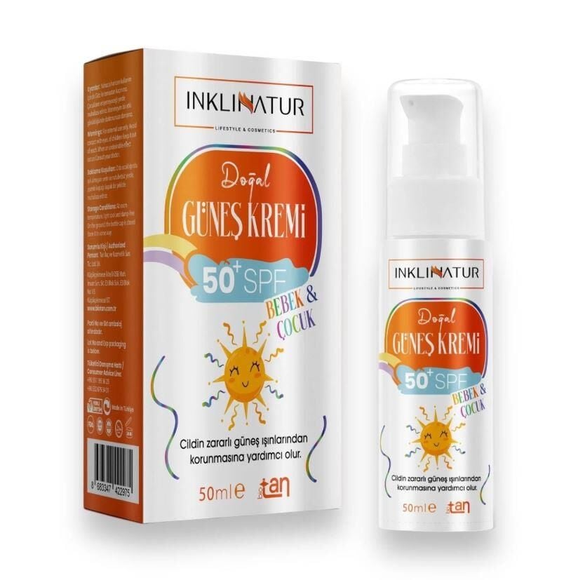 Inklinatur Doğal Çocuk Güneş Kremi 50 SPF 50 ml