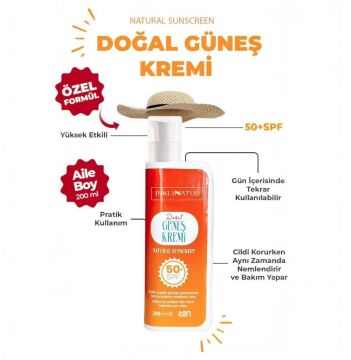 Inklinatur Doğal Güneş Kremi 50 SPF 200ml