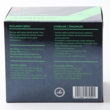 Marnys Hepalive Enginar Özlü 10 ml x 20 Flakon