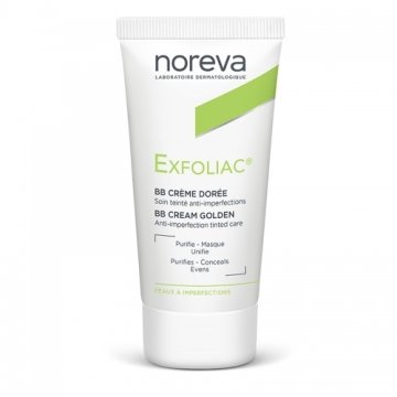 Noreva Exfolıac BB Cream Golden Karma Ciltlere Özel Renkli Bakım Kremi 30 ml