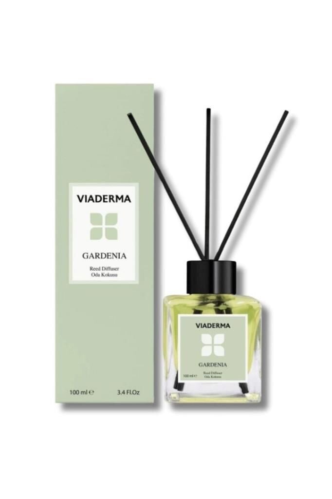 Viaderma Kare Şişe Gardenya Esansı Bambu Çubuklu Oda Kokusu 100 ml