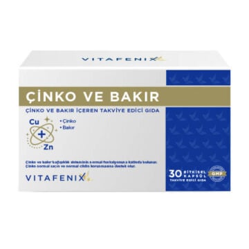 Vitafenix Çinko Bakır 30 Kapsül