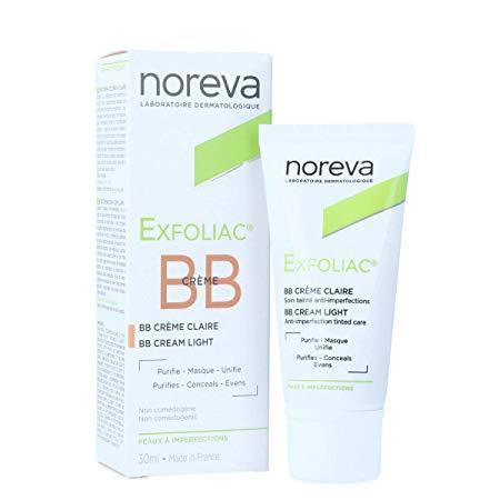 Noreva Exfolıac BB Cream Light Karma Yağlı Ciltlere Renkli Krem 30 ml