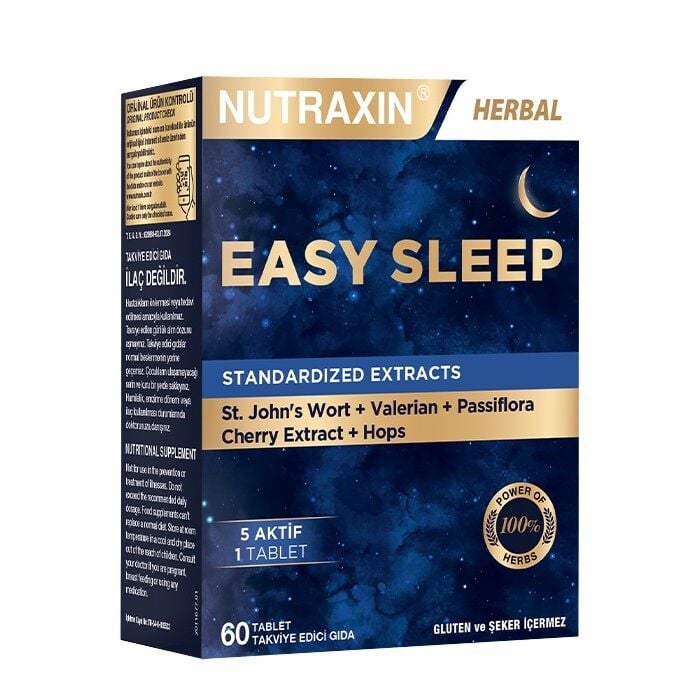 Nutraxin Easy Sleep Takviye Edici Gıda 60 Tablet