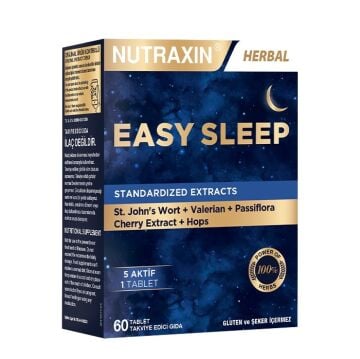Nutraxin Easy Sleep Takviye Edici Gıda 60 Tablet
