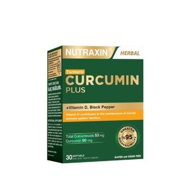 Nutraxin Curcumin Plus Takviye Edici Gıda 30 Yumuşak Kapsül