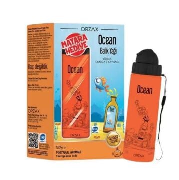 Orzax Ocean Balık Yağı Portakal Aromalı 150 ml - Matara Hediyeli