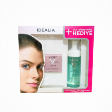 Vichy Idealia Normal ve Karma Ciltler İçin Kofre - Purete Thermale Temizleyici Köpük 150 ml Hediye