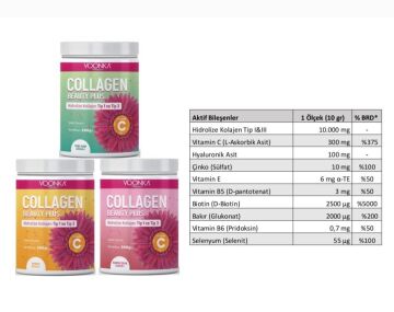 Voonka Collagen Beauty Plus 300 Gr Ananas Aromalı