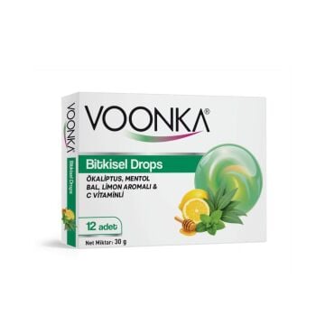 Voonka Pastil Okaliptüs Mentol Bal Bitkisel Drops 12li