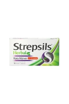Strepsils Herbal Karamürver Pastil 16 Adet