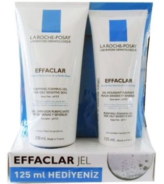 La Roche-Posay Effaclar Gel 200 ml + Effaclar Gel Hediyeli 125 ml Yüz