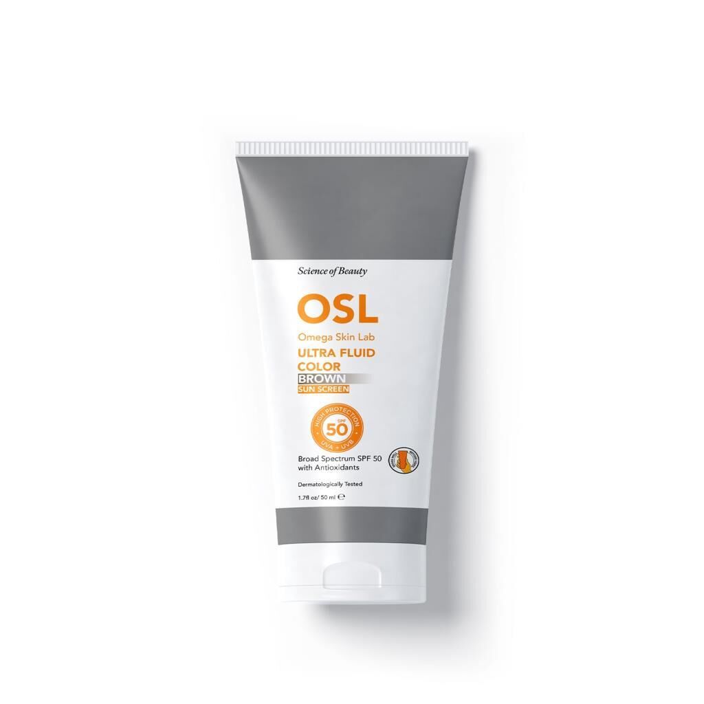 Osl - Omega Skin Lab Ultra Fluide Color Spf50+ Güneş Koruyucu Krem 50 ml -Brown